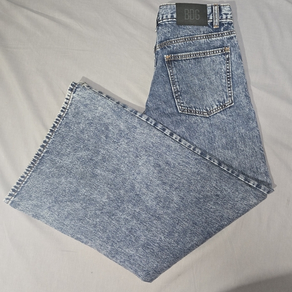 Urban Outfitters BDG Jean Womens 27 A Wide Leg Baggy Vintage Denim Wash Y2K - Picture 15 of 15